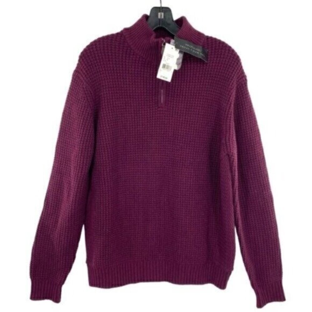 Bloomingdale’s Merino Wool Waffle Knit Pullover Sweater New